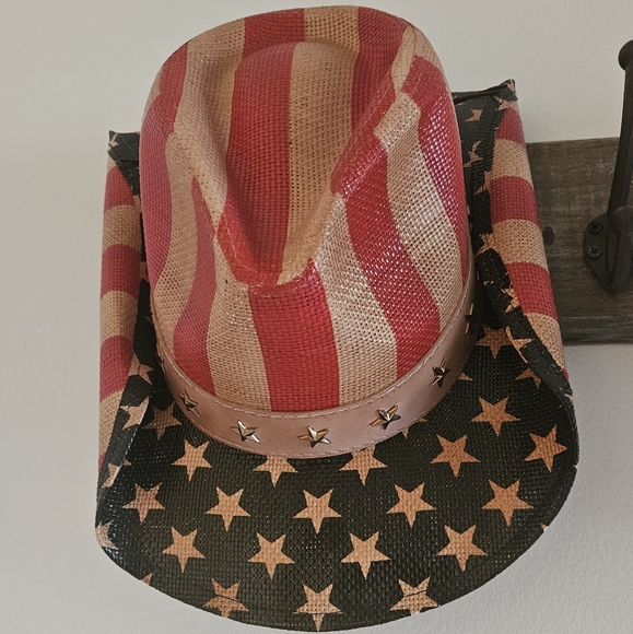 goldcoast sunwear Accessories - American Flag Cowboy Hat Goldcoast Sunwear